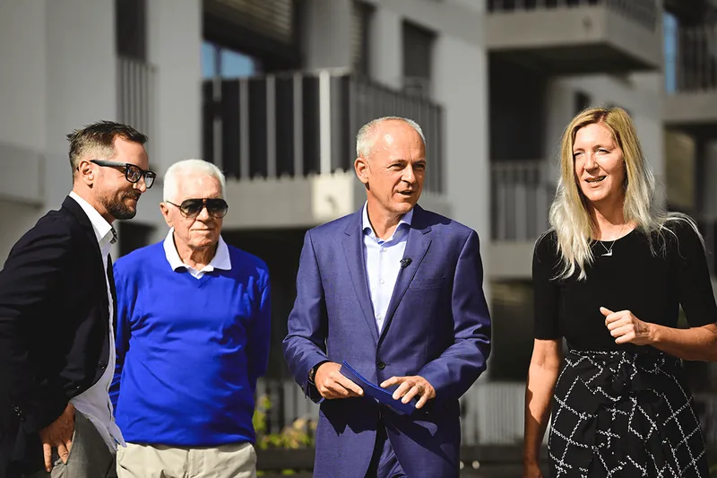 Utrinek s predstavitve Andreja Baumana in ekipe v Mariboru, fotografija 5